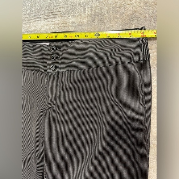 Maurice’s Gray Pinstripe Dress Pants Low Rise Boot Cut Juniors Size 5/6 Long Y2K - Picture 8 of 12